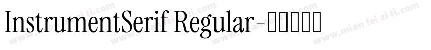 InstrumentSerif Regular字体转换